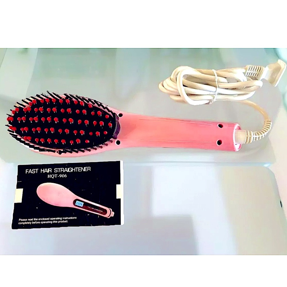 🎀FAST HAIR STRAIGHTENER🎀 ELECTRIC HAIR STRAIGHTENING BRUSH NWOB💈